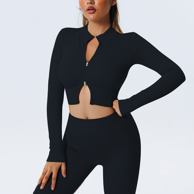 Al por mayor set de ropa de yoga sin costuras sinuosa seca y seca al por mayor